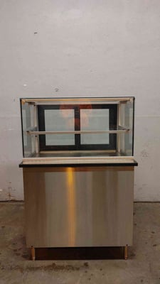 Stainless Steel Food Warmer Display Cafeteria Galley, 38" x 27" x 56" Dimension