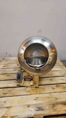 Stokes #29-1, Coating Pan, 16" diameter x 10.5" deep x 9" opening