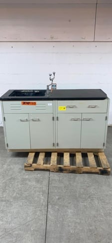 St. Charles, Black Epoxy Sink Bundle, 60" L x 33" width x 49" H