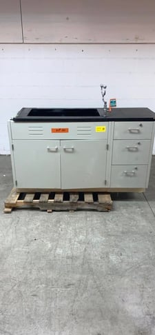 St. Charles, Black Epoxy Sink Bundle, 62" L x 23" width x 48" H