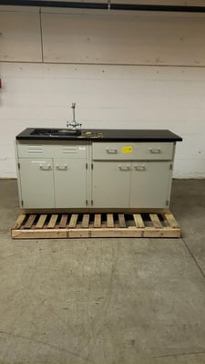 St. Charles, Black Epoxy Sink Bundle, 69" L x 24" width x 36" H