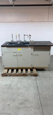 St. Charles, Black Epoxy Sink Bundle, 71" L x 30" width x 50" H