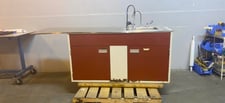 Lab Casework Sink w/Fixtures & Stainless Steel Top, 81" L x 24" width x 35" H