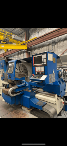 Geminis #CNC7PLUS1300-2G/1000, Fagor control, 47" chuck, 4 way tool post, 40" centers, chip conveyor