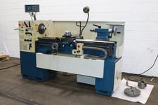 14" x 40" Romi #T-14, engine lathe, 7" swing over cross slide, inch/metric, 3-jaw 6" chuck, 2-Axis digital