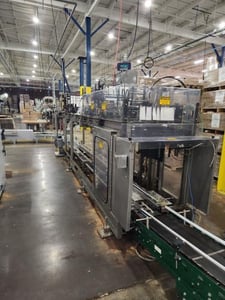 Hartness #900AT, drop packer, Servo, Micrologix 1500, high speed