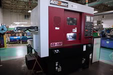Accuway #GX-100, CNC lathe, 2.36" length, 1.1" bar, 15.74" stroke, 2.36" turn diameter, 600 RPM, 2019