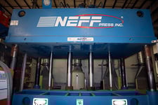 160 Ton, Neff #H160-15M, Hydraulic Press Brake, 24" Stroke, 36" Work height, 23" Daylight, 90.5" x 59" Die