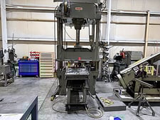 125 Ton, Dake #18-151, 4-Post Hydraulic Press, 43" x 50" Bed, 20" Stroke, 40" Daylight, 34 IPM