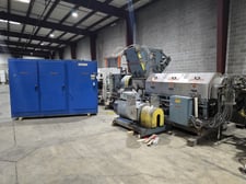 12" Crown / CDL #RPU2E400, single screw dump extruder, 10:1 L/D ratio