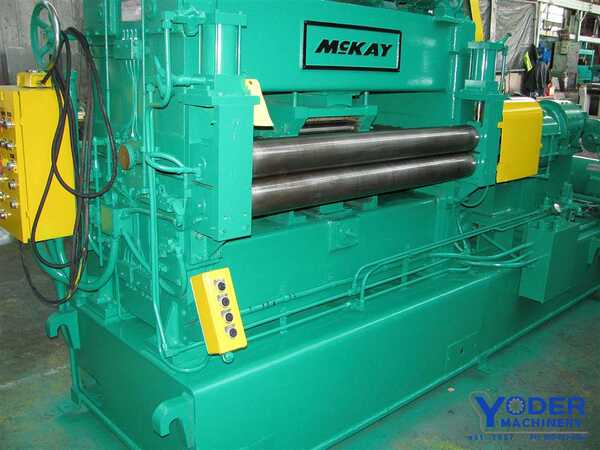 54" x 14" gauge McKay, 5 roll backed up coil straightener, 2-1/2" roll, 20 HP, #53396