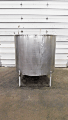 400 gallon Groen, 2 compartment open top Stainless steel tank, 54" diameter