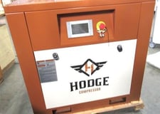 38 cfm, 116 psi, Hodge #HD10 HP rotary screw type compressor w/dryer & tank, new not installed