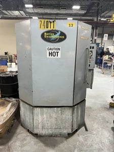 Better Eng. #F4000-PZX, parts washer, electric heat, 40" x 40" turntable, 140 gallon tank, 2006