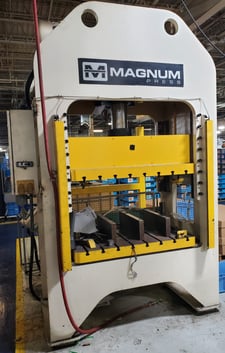 100 Ton, Magnum #MSS95A, 51" x 36" bed, 34" open height, 8" stroke, 26" Shut Height, Allen Bradley controls