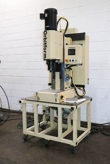Orbitform #B-750, orbital riveter, 0.750" forming capacity, 2.5" stroke, 8" throat, 16" x 15" table, 7510 lb.