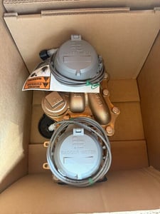 RecordAll Badger Compound Series #2-LL-NS-NFS-61-G-MTR, potable water meter, 2", HRE, ITRON, 8 Dial-1 Gallon