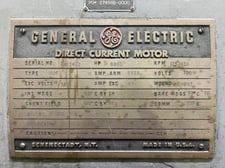 6000 HP 175/438 RPM General Electric, Frame MCF, 700V, shunt 2 available)