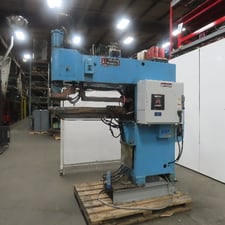 Taylor Winfield #LSCB-48-75, press type seam spot welder, EN6001 Control has version 7,000 software