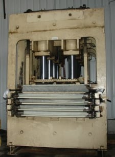 650 Ton, Wemhoner, 65" LR x 130", approx. 50" daylight, 37" stroke, oil platens, (2) 40 HP motors, #2024C