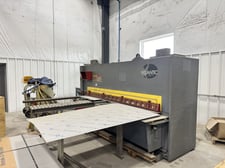 1/2" x 10' Haco Atlantic #HDS10X1/2, hydraulic shear, 40" front operated power back gauge, 39" squaring arm