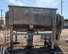 100 cu.ft. Aaron Process, Stainless Steel, 46" W x 94" L trough, double ribbon, outboard roller bearings