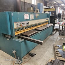 1/4" x 10' Adira #GHS-0630, hydraulic power squaring shear, 1999