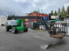 500 lb. Genie #Z-80/60, articulating boom lift, diesel, 78" lift height, solid pnuematic tires, 2015