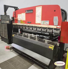 80 Ton, Amada #RG-80, press brake, 8.2' OA, 80.8" between housing, 3.94" stroke, 15.76" throat, 1990
