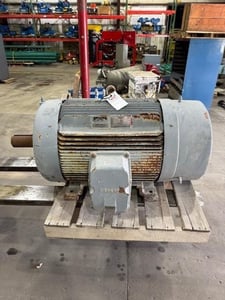 130 HP 1180 RPM Siemens, Frame 447T, 1.0 service factor, cont. duty, 480 Volts