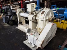 6" Davis Standard, cold feed silicone extruder, 12:1 L/D, 75 HP, 1750 RPM, 500 VDC, power feed roll