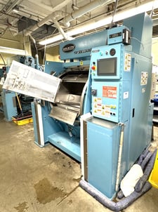 200 Lb. Braun #200NTVP-2, Washer Extractor, Top Side Loader, 2-Pocket Cylinder, 672 RPM, 480 V, 2392 hours