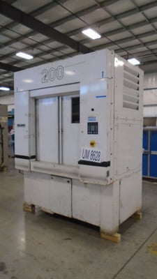 200 Lb. ADC #ADG200D, Natural Gas Heated Dryer, Reversing Cylinder, 750000 BTU/hr. max, 230 V, 2001