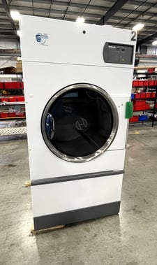 75 Lb. Huebsch #HT075N, Natural Gas Dryer, Open Pocket, Non-Reversing Cylinder, 165000 BTU/hr., 48.3 kW