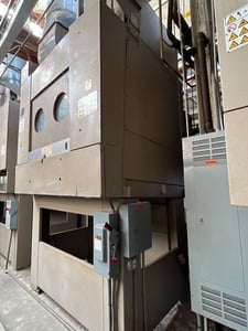 300 Lb. Milnor #6458TG1L, Natural Gas Heated Dryer, 75/110 psi, 32 RPM, 480 V, 2004
