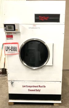 170 Lb. Unimac #UT170NRUQ1C2W01, Natural Gas Heated Dryer, Reversing Cylinder, 395000 BTU/hr., 460-480 V, 2013