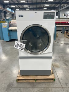 55 Lb. Unimac #UT055N, Natural Gas Dryer, Reversing Cylinder, 112000 BTU/hr., 32.8 kW, 440-480 V, 2022