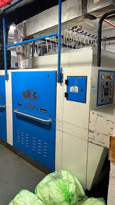 48" x 118" B & C Technologies #IM1200X300x1, Thermal Oil Ironer, 177-1109 MBTU/hr., 460-480 V, 2008