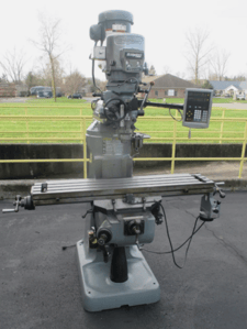 Bridgeport, vertical mill, 9" x48"table, 2/3 HP, Newall digital read out, Servo feed, Kurt vise