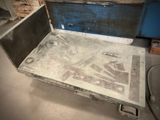 4000 lb. American #M-1202-3CA, Scissor lift table, 36" lift travel, 7" collapsed height, 36" x61"L platform