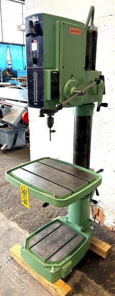 24" DoAll #DG-24, single spindle drill, gear head, 90-3360 RPM, 16" x 20" T-Slot table, clean