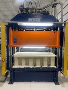 50 Ton, Macrodyne #MPZ-50, 4-post hydraulic press, 20" stroke, 72" x 30" bed, 2008