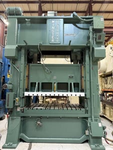 300 Ton, Minster #E2-300-84-48 Hevi-Stamper, straight side stamping press, 12" stroke, 30" Shut Height, 1981