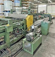 72" x .135" Cincinnati Forte, Cut-To-Length line, mechanical upcut shear, entry pass line rolls