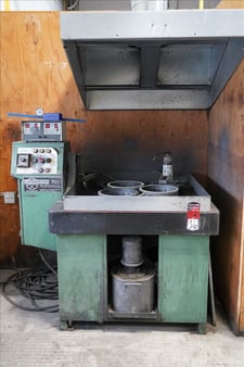 Lapmaster #E700, lapping machine, Hyprez MiniMiser electronic dispenser