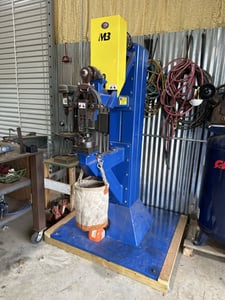 Image for Mittler Bros #4200-150-VS, Sgl Head Power Hammer, variable speed, 26" throat, 900 SPM, 110 V., 1 HP, w/ Extra Stretching Dies, 2022