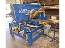 Baker #ABX, Horizontal Resaw, Single-Head, 12" x 12" Cut capacity, 28" Wheels, 0.035" x 1" x 14.17' Blade