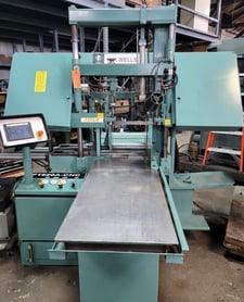 16" x 20" W.F. Wells #F-1620-A-CNC, automatic band saw, 15' x 1-1/4" blade, 60-500 SFPM
