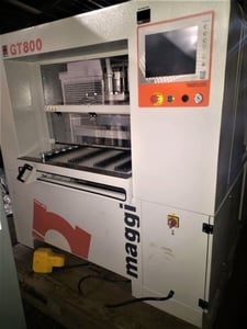 8 Spindle, Maggi #GT800, CNC Boring & Grooving Center, 8 RPM spindles, 31.5" boring, 220 V., 3 phase, 12"