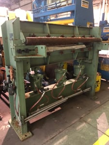 60" Loopco, Drag Board Tension Stand, 58.5" Pass height, 67" between side frames, 60" diameter x 6.5" L